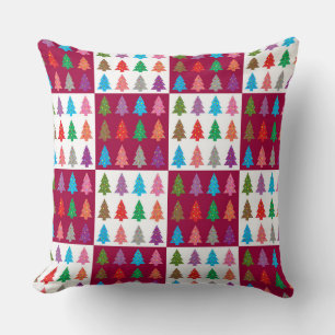 Christmas tree quilt pattern cushion