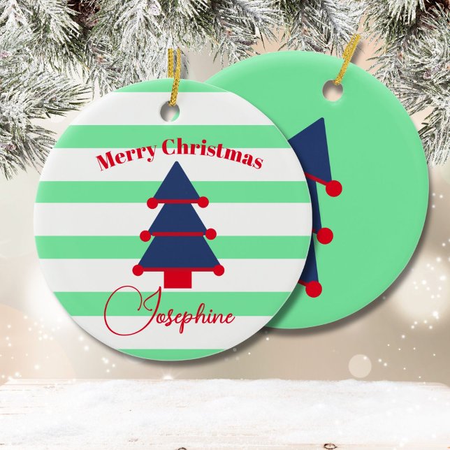 Christmas Tree  Red Green Blue Modern  Ceramic Tree Decoration (Creator Uploaded)