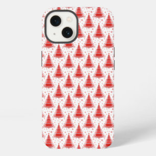 Christmas Tree Red Pattern Design iPhone 13 Case