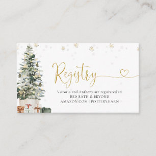 Christmas Tree Registry Enclosure Card