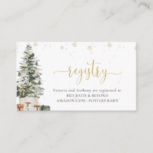 Christmas Tree Registry Enclosure Card