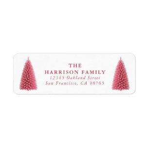 Christmas Tree Return Address Labels