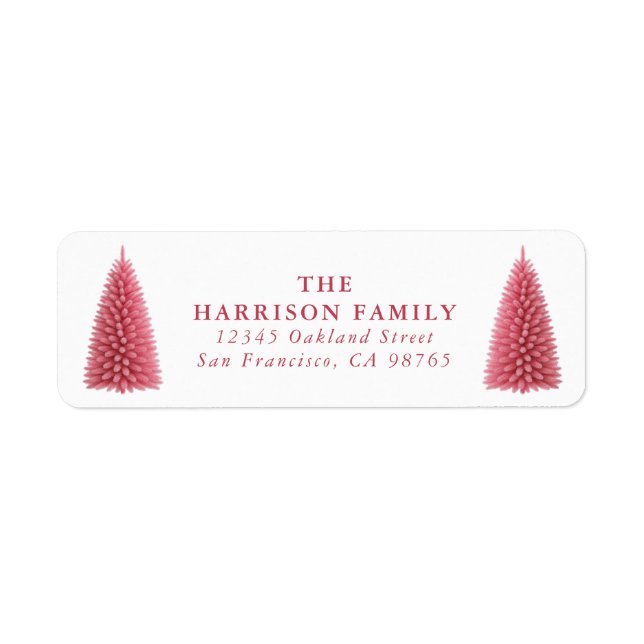 Christmas Tree Return Address Labels (Front)