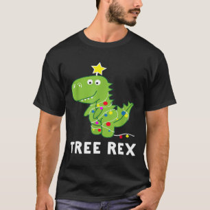 Christmas Tree Rex Dinosaur Christmas Graphic T-Shirt