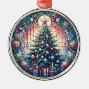 Christmas Tree Round Ornament