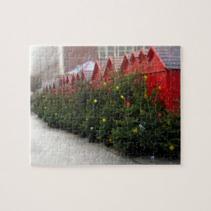 Christmas Tree Row Christkindlmarket -8x10- 110 pc Jigsaw Puzzle
