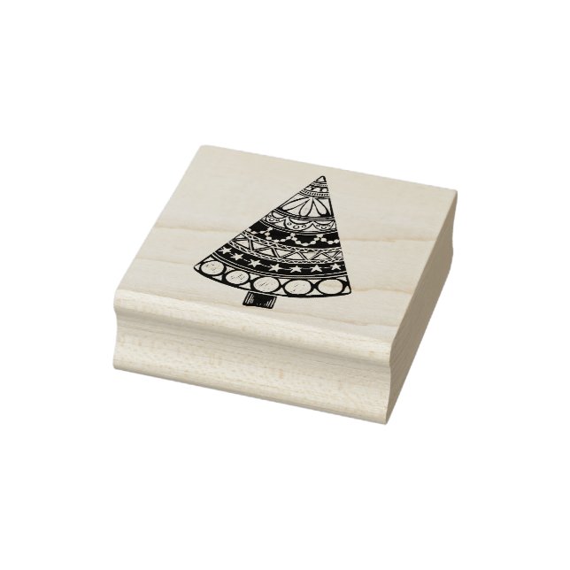 Christmas Tree Rubber Stamp (Stamp)