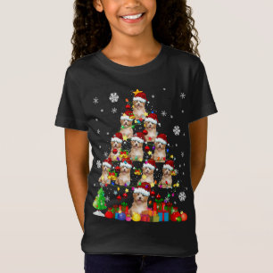 Christmas Tree Santa Cavapoo Christmas Lights Sant T-Shirt
