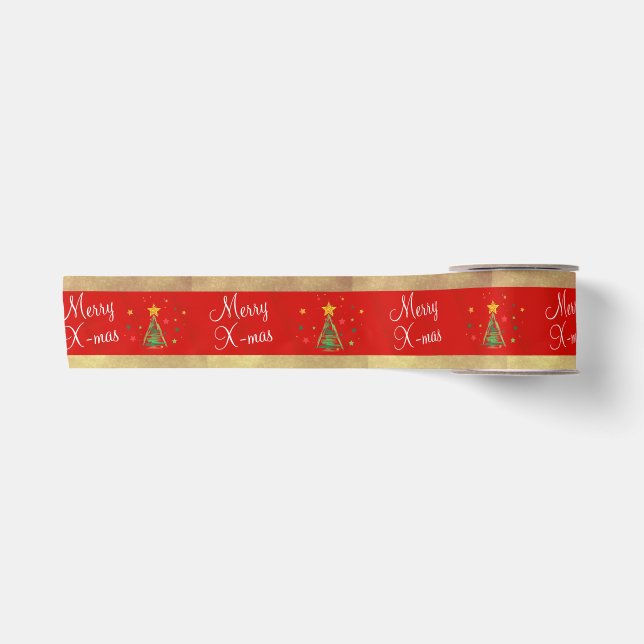 Christmas Tree Satin Ribbon (Front)