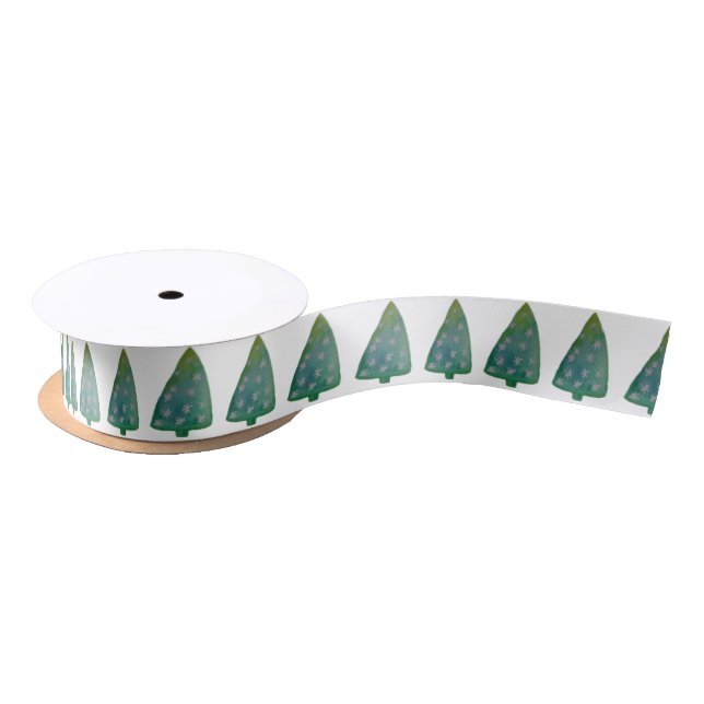 Christmas Tree Satin Ribbon (Spool)