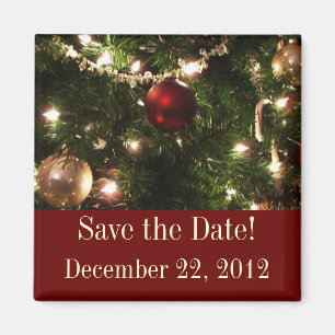 Christmas Tree Save the Date Magnet