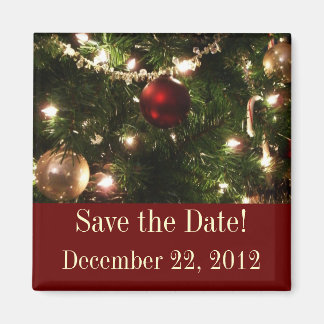 Christmas Tree Save the Date Magnet