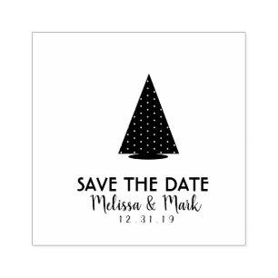 Christmas Tree  Save the Date Trees Wedding  Rubber Stamp