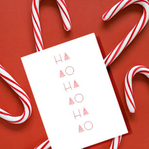 Christmas Tree Scandi Minimalist Simple Holiday Postcard