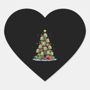 Christmas Tree Sea Turtle Turtles Tortoise T-Shirt Heart Sticker