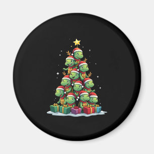 Christmas Tree Sea Turtle Turtles Tortoise T-Shirt Magnet