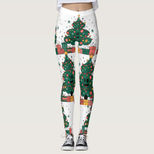 Christmas tree Season greetings Leggings