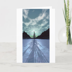 Christmas Tree Shadow1 Holiday Card