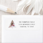 Christmas Tree Shape Photo Return Name Address<br><div class="desc">Christmas Tree Shape Photo Return Name Address. Celebrate the season in style with this modern photo Christmas card featuring your own image framed in a festive Christmas tree shape! Simply replace the sample photo with your own and personalise with your details.</div>