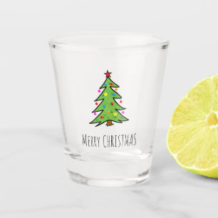 Christmas tree shot glass