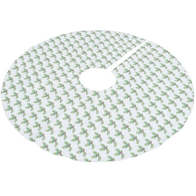 Christmas Tree Skirt - Holly Jolly (Angled)