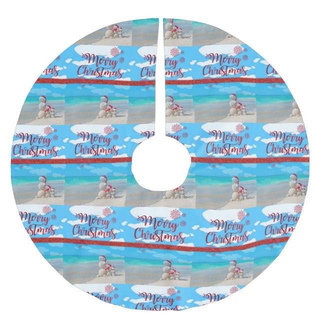 Christmas Tree Skirt Santa  (Front)