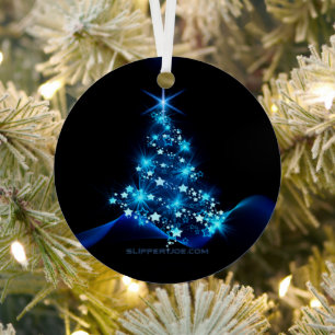 Christmas Tree SlipperyJoe artistic gay pride gift Metal Tree Decoration