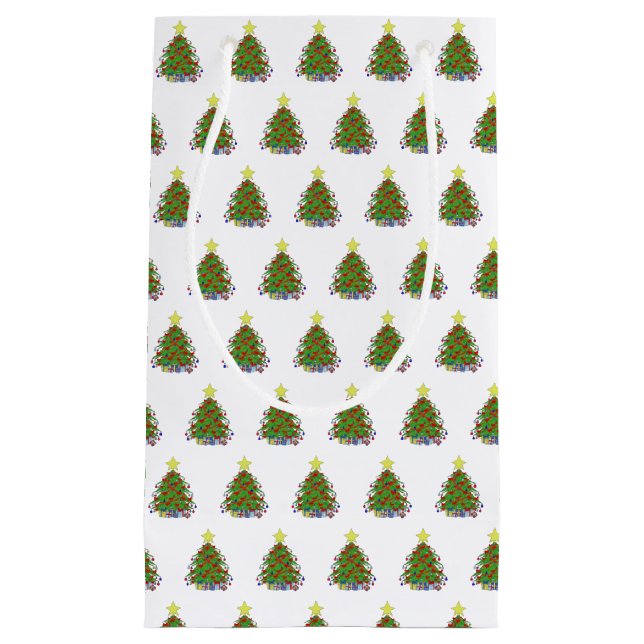 Christmas tree small gift bag (Front)