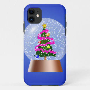 Christmas Tree Snow Globe iPhone 11 Case