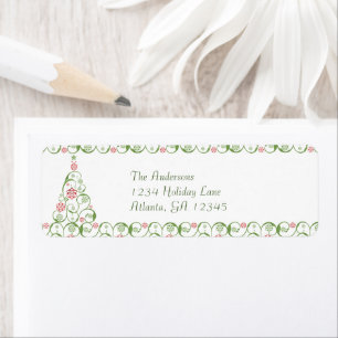 Christmas Tree Snowflake Swirl Christmas Return