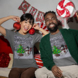 Christmas Tree, Snowman, Snow Scene Unisex Dark T-Shirt<br><div class="desc">Merry Christmas celebration with this item. This design looks good on any product. ⭐PERSONALIZE this template with your artwork. ⭐EDIT it further to make more changes. ⭐TRANSFER this design to any product. Visit all my stores at bit.ly/SandyspiderStores (cut and paste).</div>