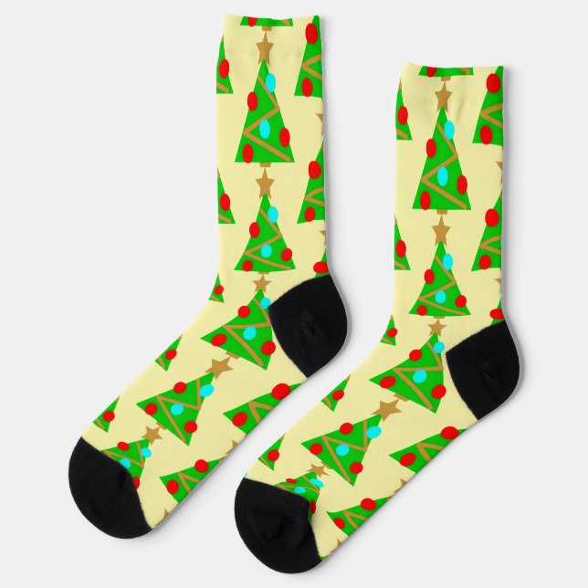 Christmas Tree Socks (Left)