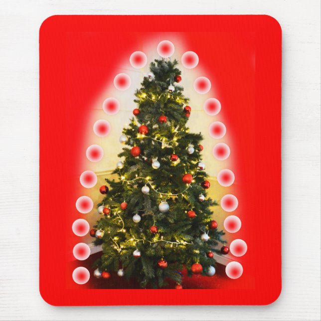 Christmas tree spirits mouse pad (Front)