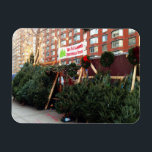 Christmas Tree Stand Upper West Side New York City Magnet<br><div class="desc">Features an original colour photograph of a Christmas tree stand on the Upper West Side. Photographed in Manhattan, New York City. Lots of other NYC and nature photographs are also available from this shop. Don't see exactly what you're looking for? Contact Rebecca to have a product customised just for you!...</div>