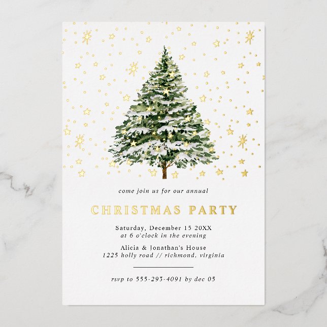 Christmas Tree Stars | Fun Festive Christmas Party (Front)