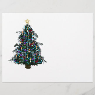Christmas Tree Stationary Custom Letterhead