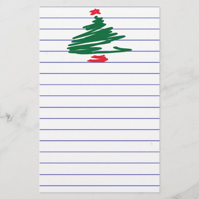 Christmas Tree Stationery (Front)