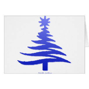 Christmas Tree Stencil Cobalt Blue