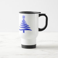 Christmas Tree Stencil Cobalt Blue