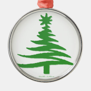 Christmas Tree Stencil Green Metal Tree Decoration