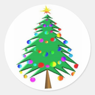 christmas tree sticker