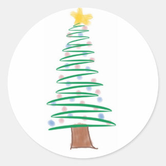 Christmas tree sticker