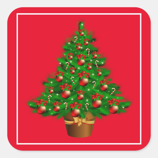 Christmas Tree Stickers (Front)