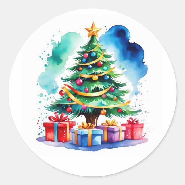 Christmas Tree Stickers (Front)