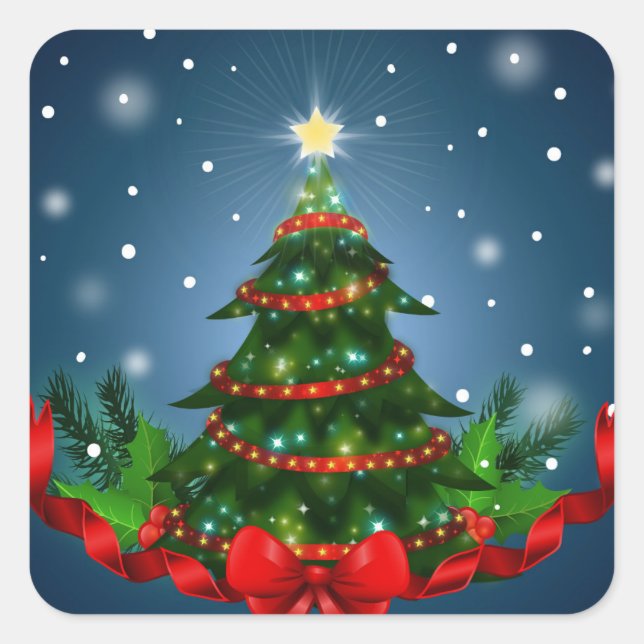 Christmas Tree Stickers (Front)