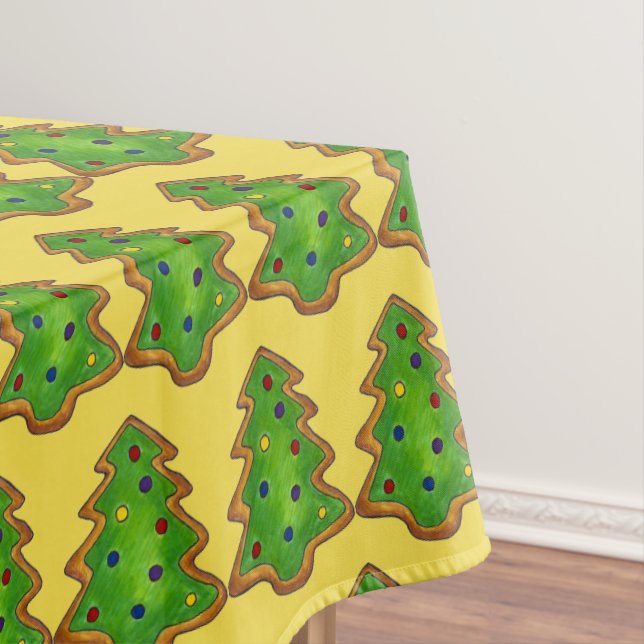 Christmas Tree Sugar Cookie Baking Holiday Xmas Tablecloth (In Situ)