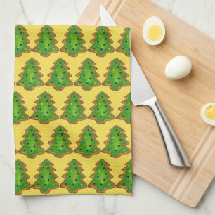Christmas Tree Sugar Cookie Baking Holiday Xmas Tea Towel