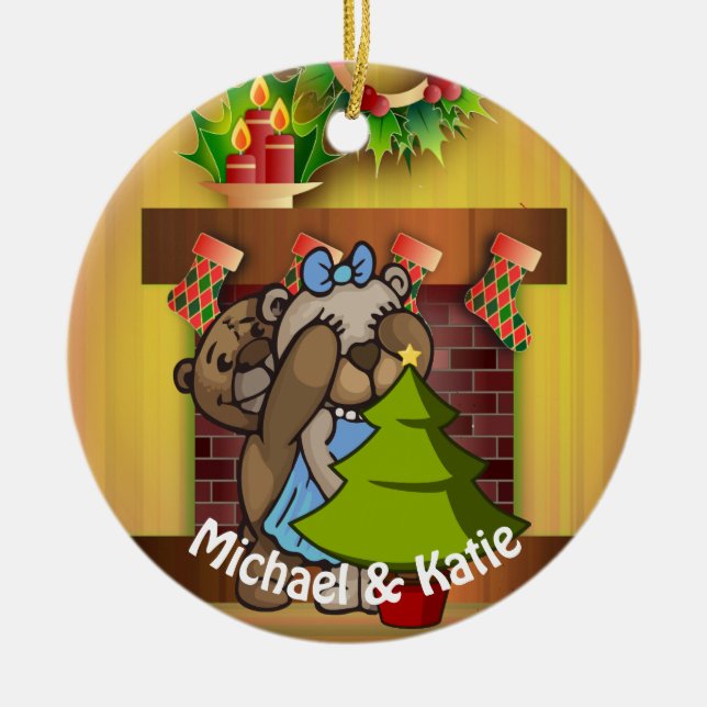 Christmas Tree Surprise Ceramic Tree Decoration (Front)