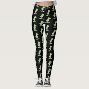 Christmas Tree T Rex Dinosaur Funny Gift Leggings