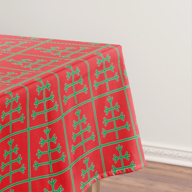 Christmas tree tablecloth (In Situ)